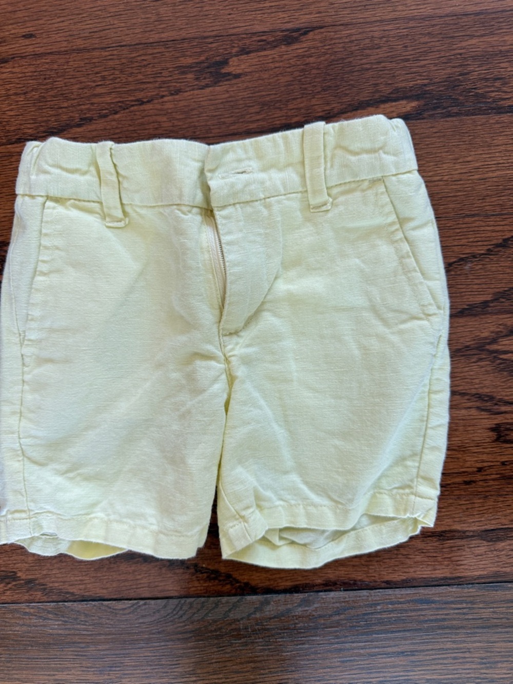 Janie and Jack Pale Yellow Toddler Shorts